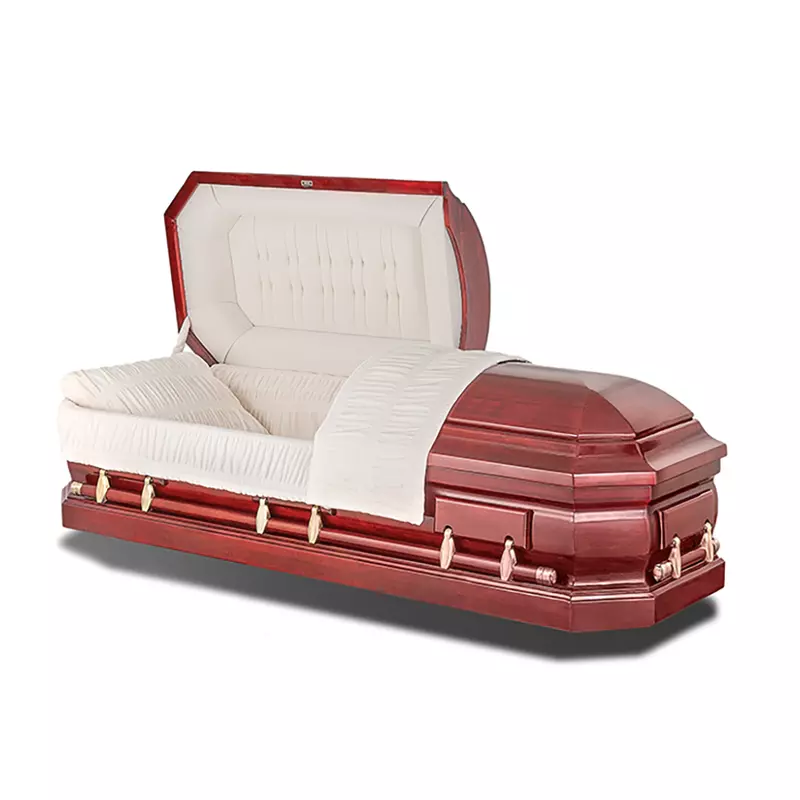 Imperial Walnut Wood Casket
