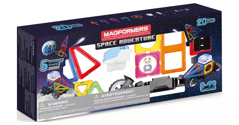 Magformers Magnetic Construction 20pc Space Adventure STEM Set