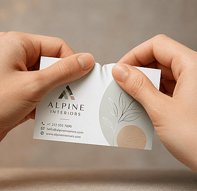 Non-Tear Business cards