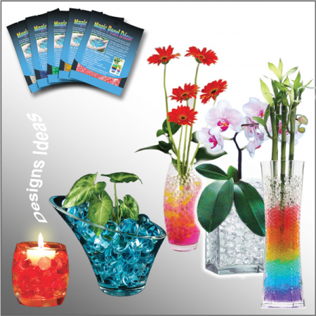Magic Pearl Decor (Water Beads) Set of 5 colors