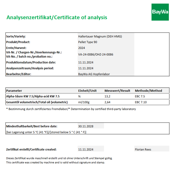 Lupulo1kg Magnum GER BW Lupulo1kg Magnum GER BW