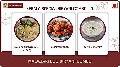 Malabari Egg Biryani Combo