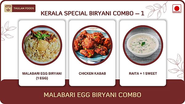 Malabari Egg Biryani Combo