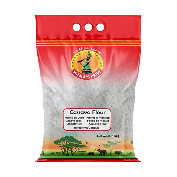 25426 Mamas Pride Cassava Flour 1.5kg X 5