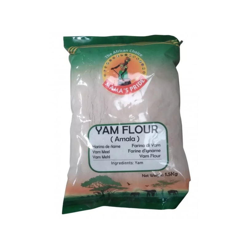 25486 Mamas Pride Yam Powder (Amala) 1.5kg X 5
