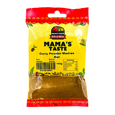 26636     Mamas Taste Curry Powder Madras Hot 100g X 8