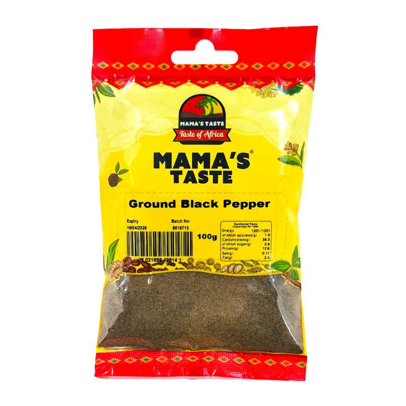 26643 Mamas Taste Ground Black Pepper 100g X 8