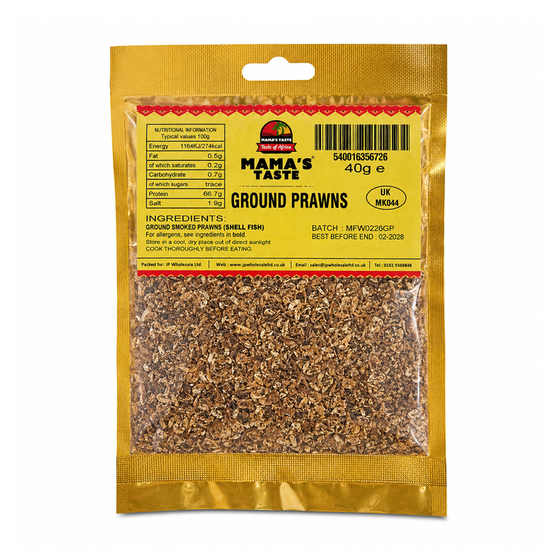 25078     Mamas Taste Ground Prawns 40g X 10