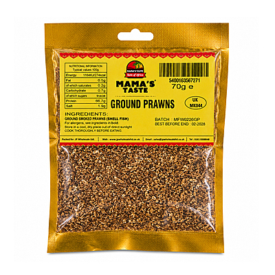 25079     Mamas Taste Ground Prawns 70g X 10