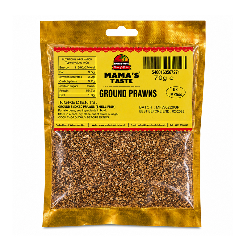 25079     Mamas Taste Ground Prawns 70g X 10