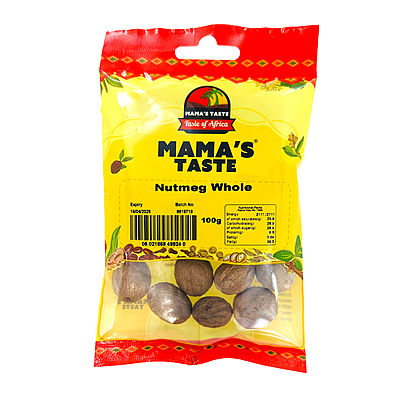 26648 Mamas Taste Nutmeg Whole 100g X 8