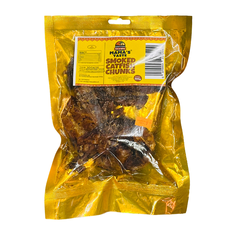 24028 Mamas Taste Smoked Catfish Chunks 300g X 10