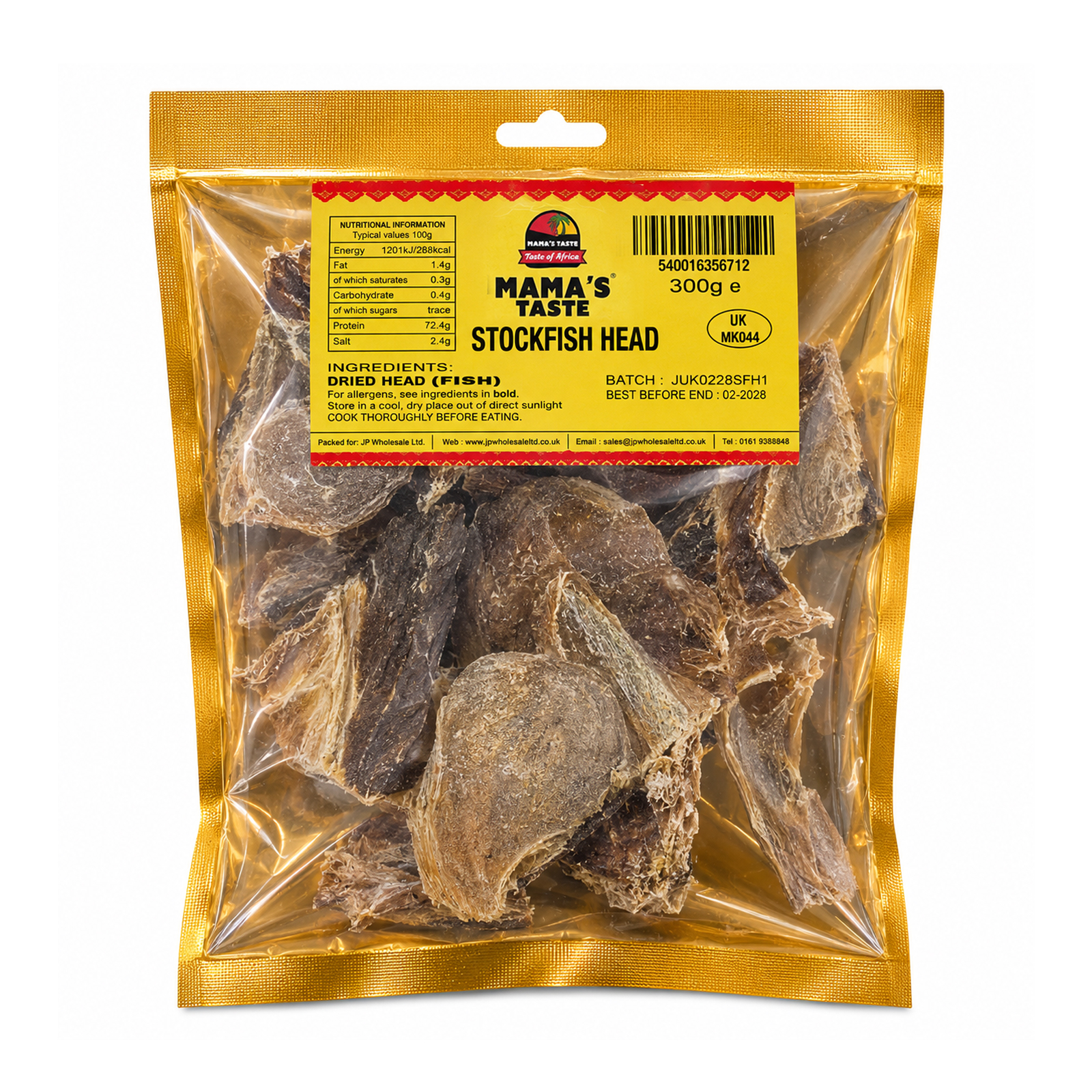 25064 Mamas Taste Stockfish Head 300g X 10