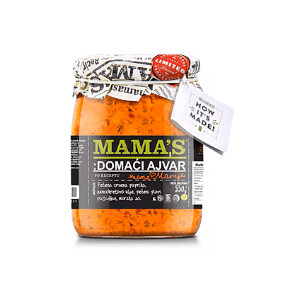 Ajvar-Mama's Mild 580 mL/12