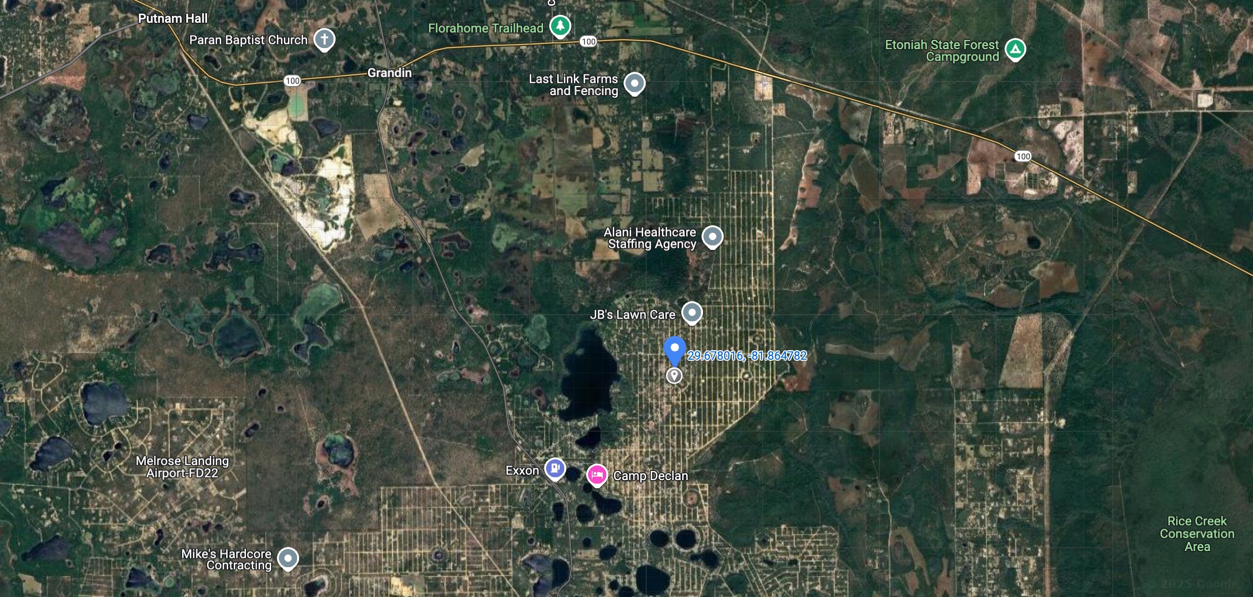 Alan Dr. & Kitty Ave. - Affordable .22 Acre Vacant Lot in Interlachen