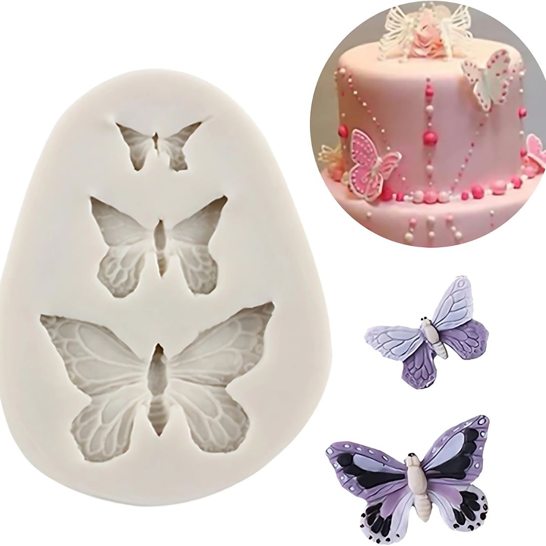 Molde de Silicon Mariposa 13cm INV