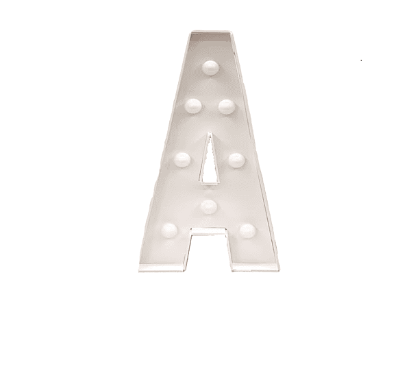 Marquee Letter  A Light-up 4 ft / Letta de marquesina — A