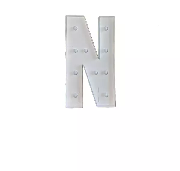 Marquee Letter N  Light-up 4 ft / Letta de marquesina — N