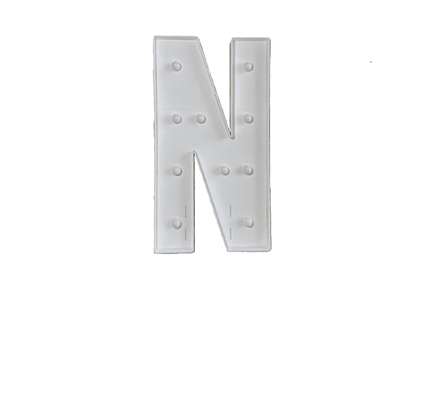 Marquee Letter N  Light-up 4 ft / Letta de marquesina — N