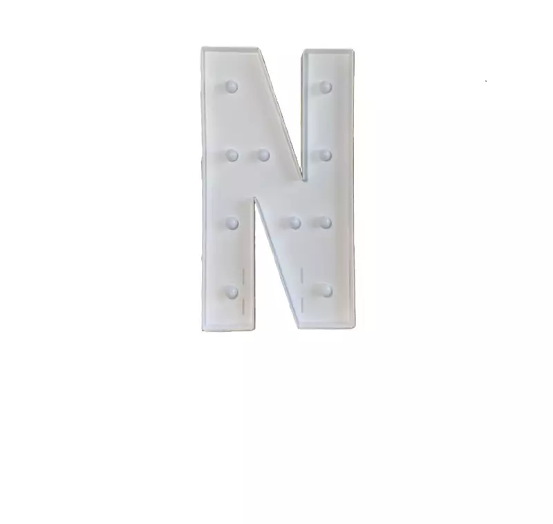 Marquee Letter N Light-up 4 ft / Letta de marquesina — N