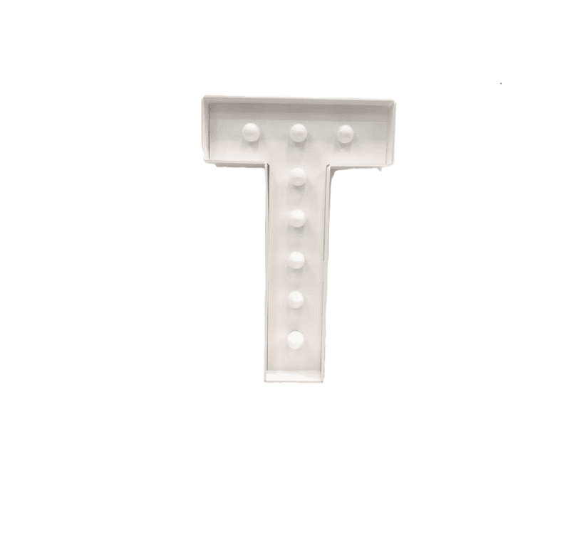 Marquee Letter T Light-up 4 ft / Letta de marquesina —  T
