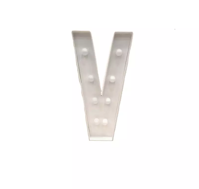Marquee Letter V Light-up 4 ft / Letta de marquesina — V