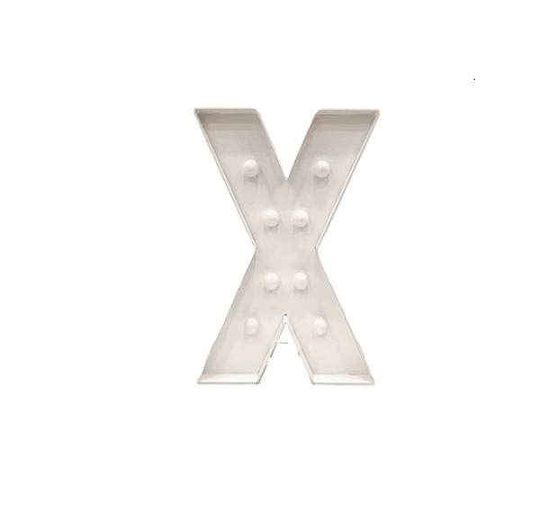 Marquee Letter X Light-up 4 ft / Letta de marquesina — X