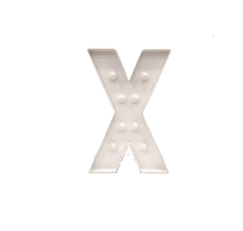 Marquee Letter X Light-up 4 ft / Letta de marquesina — X