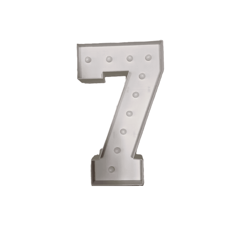 Marquee Number / Número de marquesina — 7