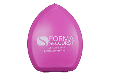 Masque de poche RCR adulte avec boitier en plastique