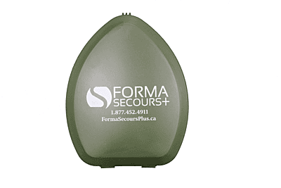 Masque de poche RCR adulte avec boitier en plastique