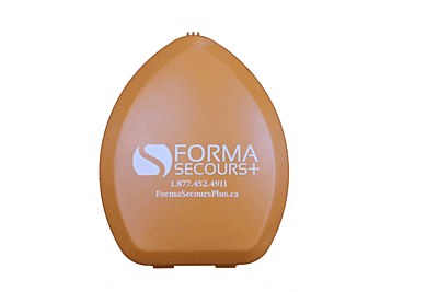 Masque de poche RCR adulte avec boitier en plastique