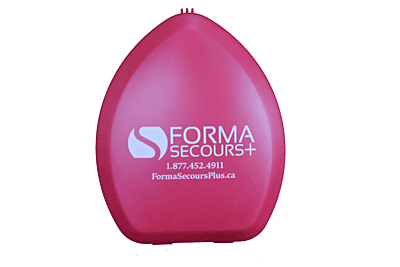 Masque de poche RCR adulte avec boitier en plastique