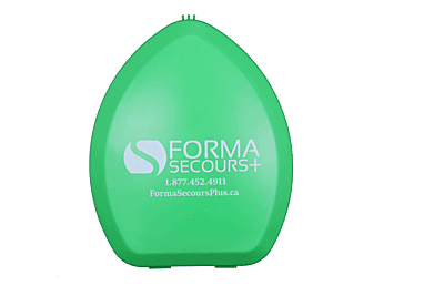 Masque de poche RCR adulte avec boitier en plastique