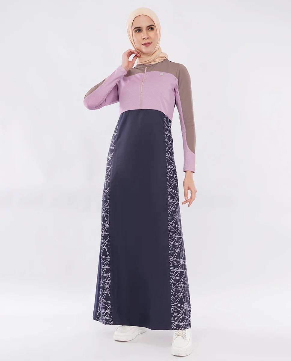 MAUVE STORY CONTRAST JILBAB