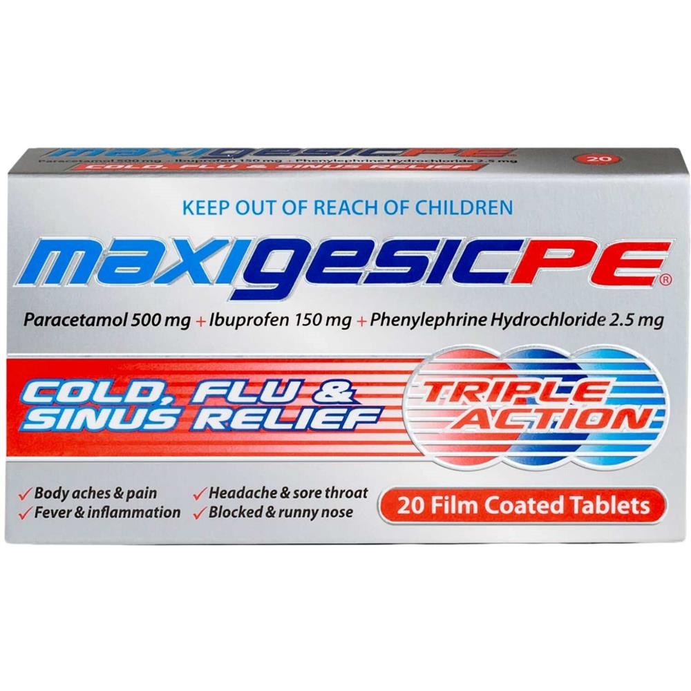 Maxigesic pe 500mg tab 20s