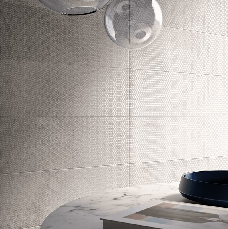 Gresie SICHENIA, ME_TRA FROST SATIN DECORO HONEYCOMB 60X120, 183701