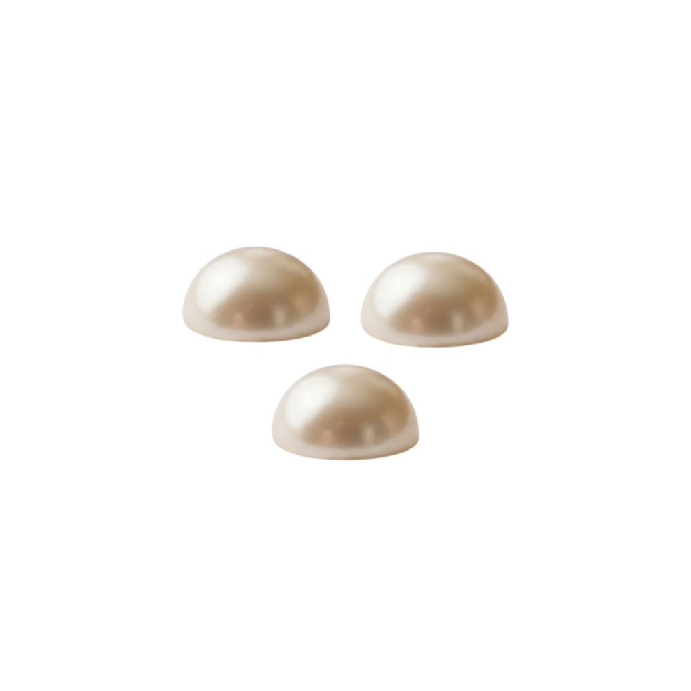 Media Perla Suelta 10mm Beige Paquete x 500Gr