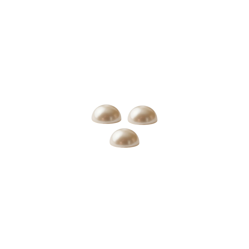 Media Perla Suelta 6mm Beige Paquete x 500Gr