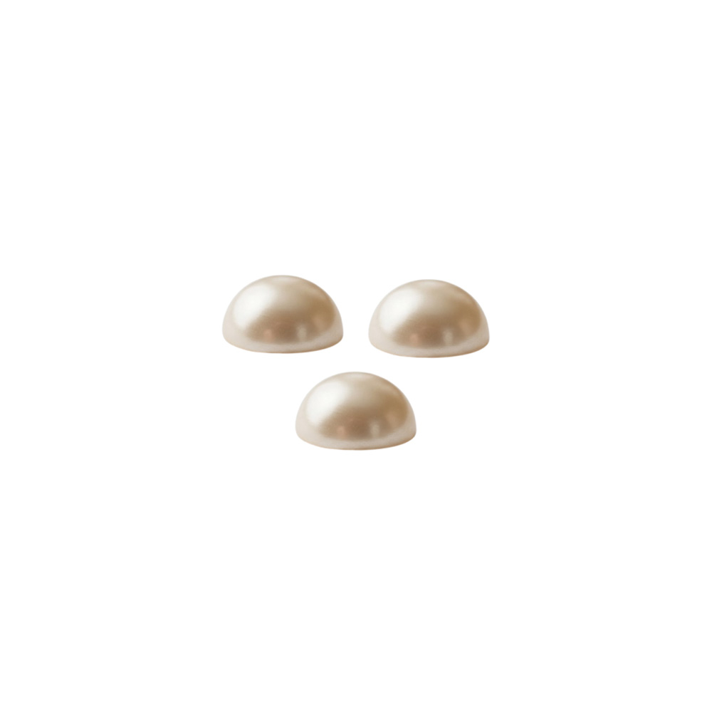 Media Perla Suelta 8mm Beige Paquete x 500Gr