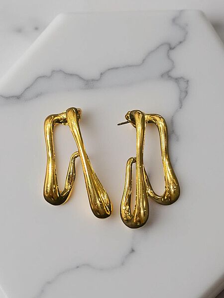 Melted Metal Earrings