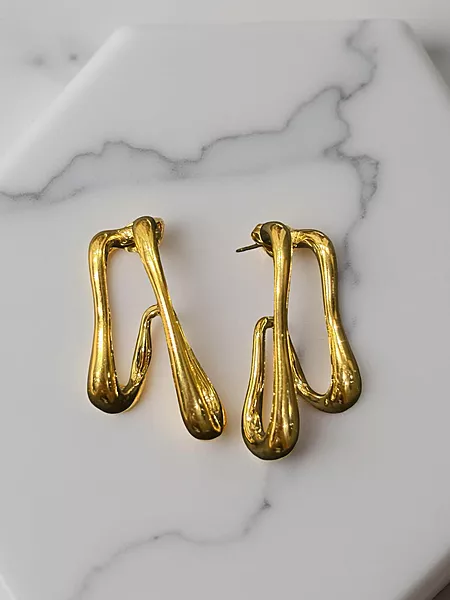Melted Metal Earrings