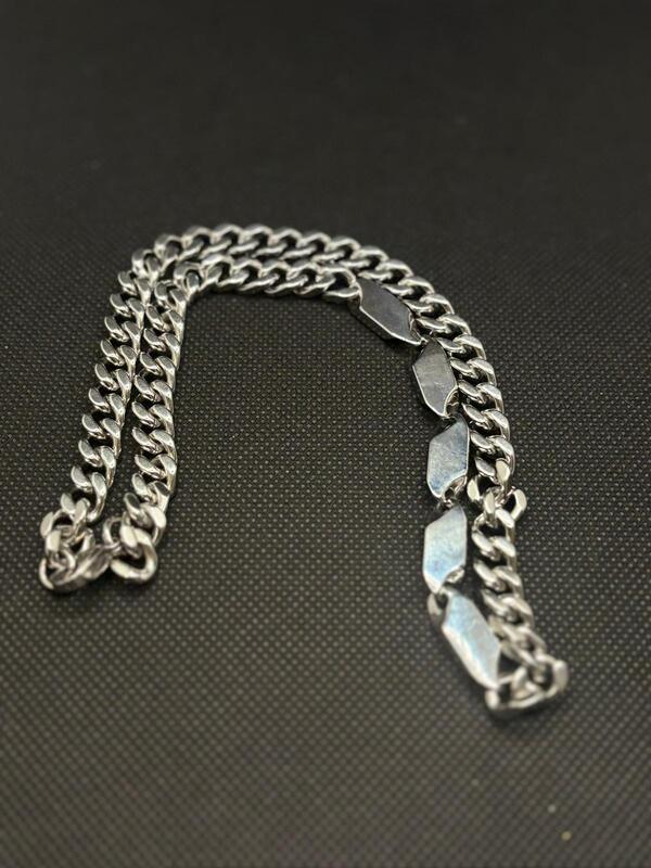 Men's Geometric Plate Chain