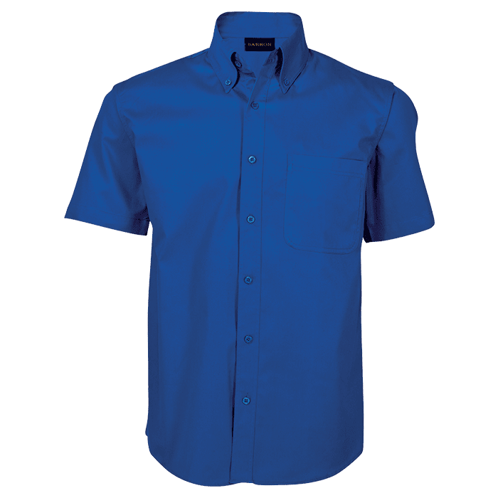 Brushed Cotton Twill Short Sleeve Lounge Shirt