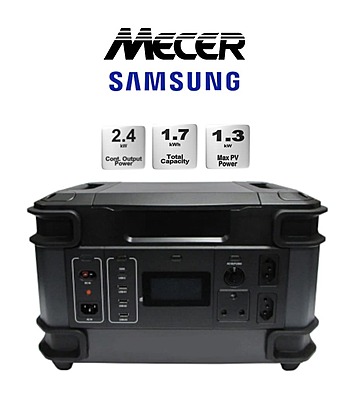 2400W Mecer Portable Power Station c/w 1734Wh Lithium Battery