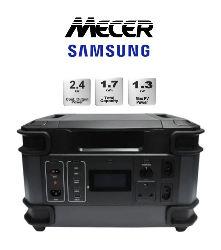 2400W Mecer Portable Power Station c/w 1734Wh Lithium Battery