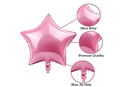 Mermaid Theme Foil Balloons - (Pack of 5)