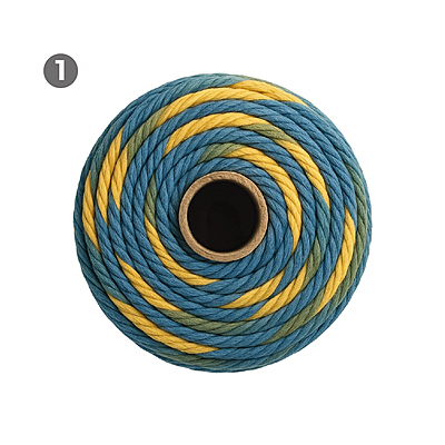 Macrame Rope 3mm x 90mts colores Matizados