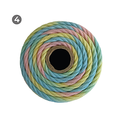 Macrame Rope 3mm x 90mts colores Matizados Macrame Rope 3mm x 90mts colores Matizados