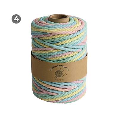 Macrame Rope 3mm x 90mts colores Matizados Macrame Rope 3mm x 90mts colores Matizados